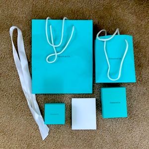 Tiffany & Co bags and boxes bundle